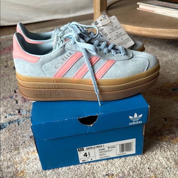 adidas Shoes - Adidas Blue and Pink Retro Sneakers